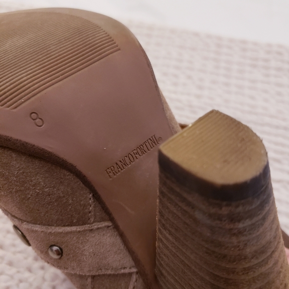 Franco Fortinini Mid-calf Heeled Suede Boots - Picture 7 of 9